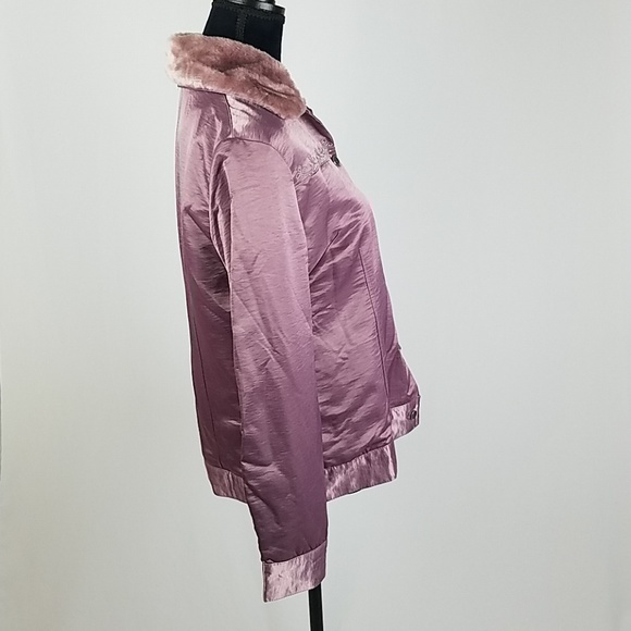 Dar Fure zipped lined pocketed jacket faux fur - Picture 3 of 5